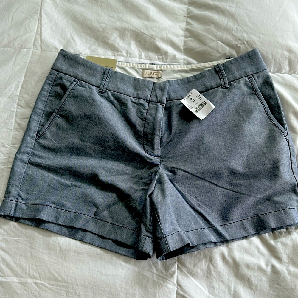 J. Crew Factory Women's Blue Chambray Shorts size 10
